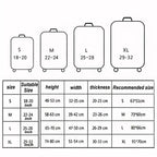 Thick Elastic World Map Luggage Protective Cover Zipper Suit For 18-32 inch Bag Suitcase Covers Trolley Cover Travel Accessories