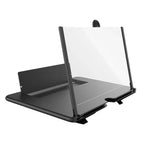 3D HD Phone Screen Magnifier Desktop Mobile Amplifier Stand for Seniors Video Movie Watching Home Travel Party Use