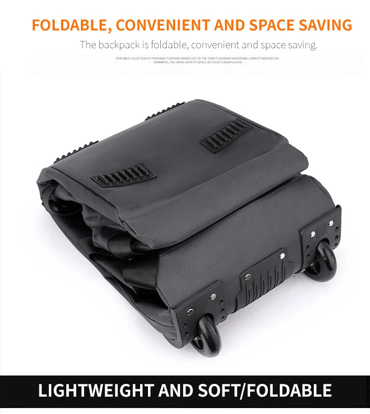 Travel Bag, Large Capacity Handbag, Portable Outdoor Carry-On Luggage, Wheeled Travel Bag, Convenient and Practical Unisex Travel Bag