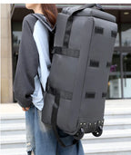 Travel Bag, Large Capacity Handbag, Portable Outdoor Carry-On Luggage, Wheeled Travel Bag, Convenient and Practical Unisex Travel Bag