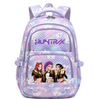 6-12 Kids Backpack Rumini Miraa Zoeyy HUNTR/rX 2026 Print Cartoon School Bag Large Capacity Student Travel Backpacks