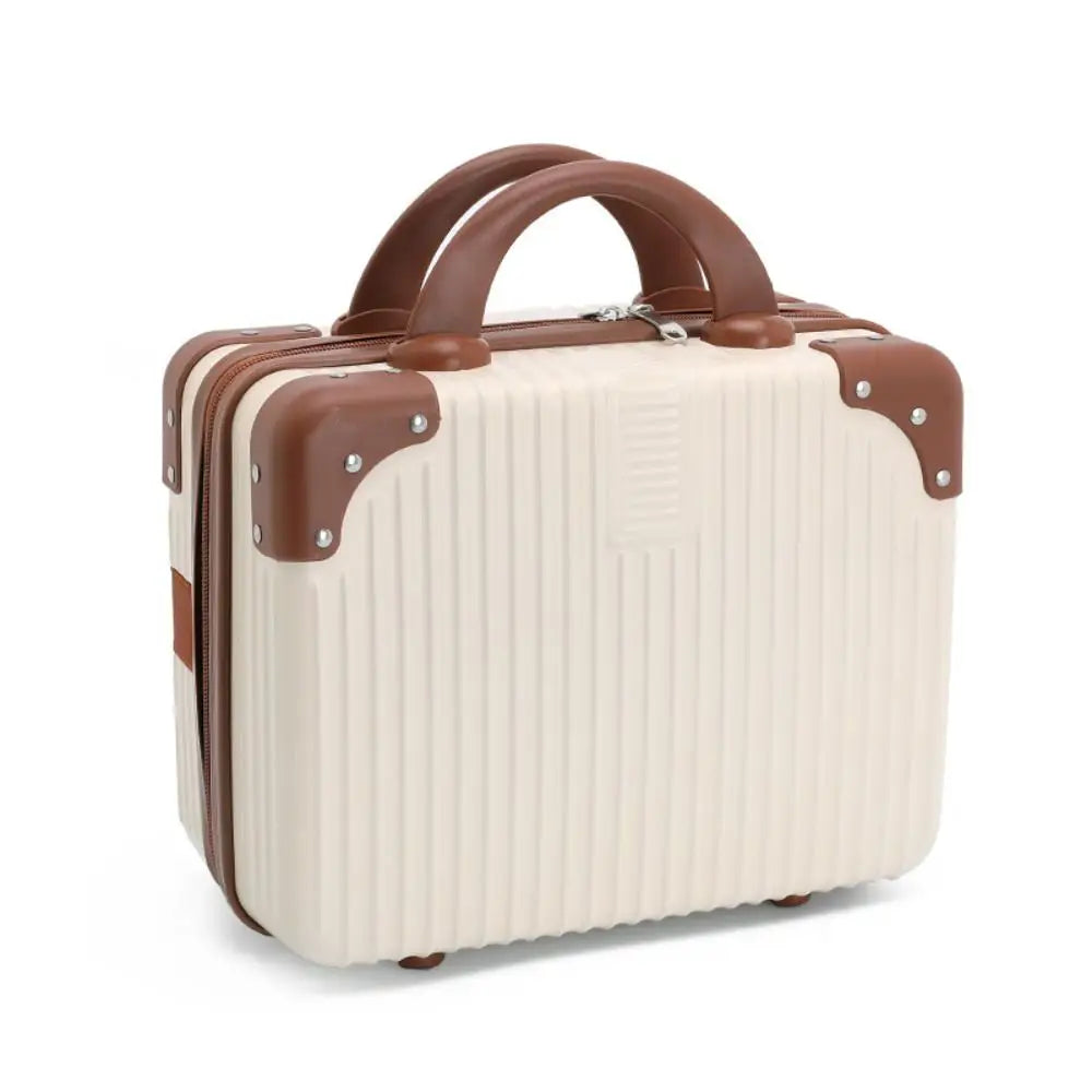 Hot Cosmetic Box 14 inch Mini Travel Suitcase Cosmetic Box Hand Luggage Organizer Makeup Case Small Password Box Boarding Case