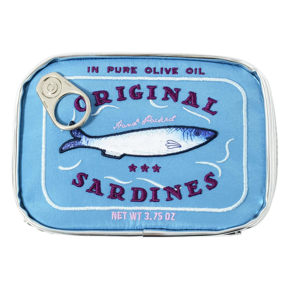 Canned Sardines Style Storage Bag Cute Bath Travel Bag Creative Portable Fashion Zipper Multi-function Soft for Weekend Vacation