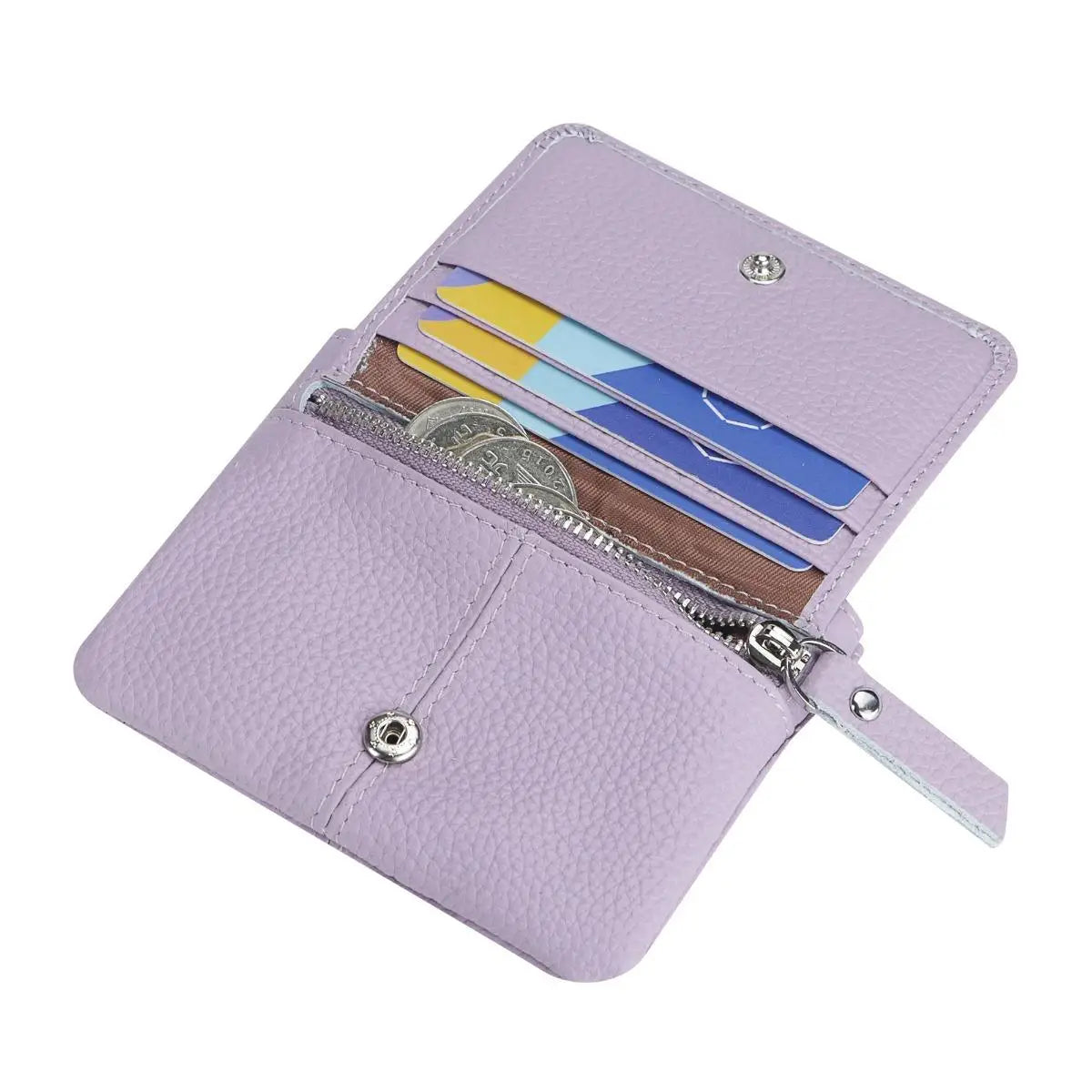 Royal Bagger Genuine Leather Women's Coin Purse Woman card holder wallet RFID Blocking Small Wallet Casual Zipper Change Pouch