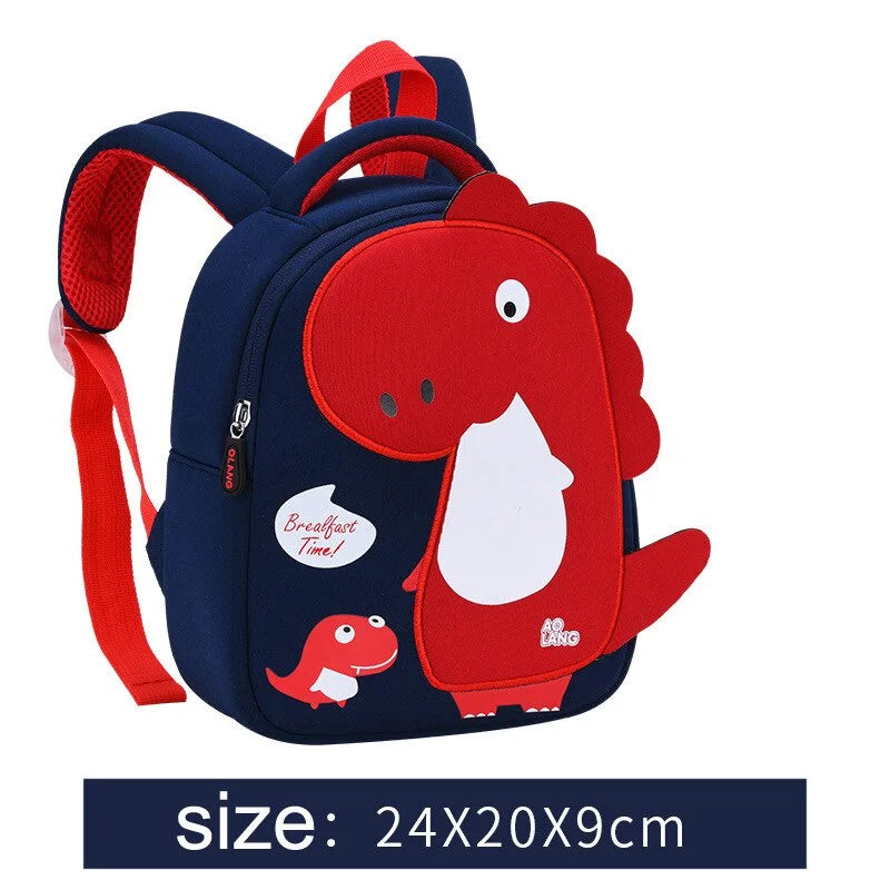 Cute Kids School Bags Kindergarten Preschool Bag Dinosaur Children Schoolbag 3-8 Years Old Cartoon Fashion Backpack for Girl Boy