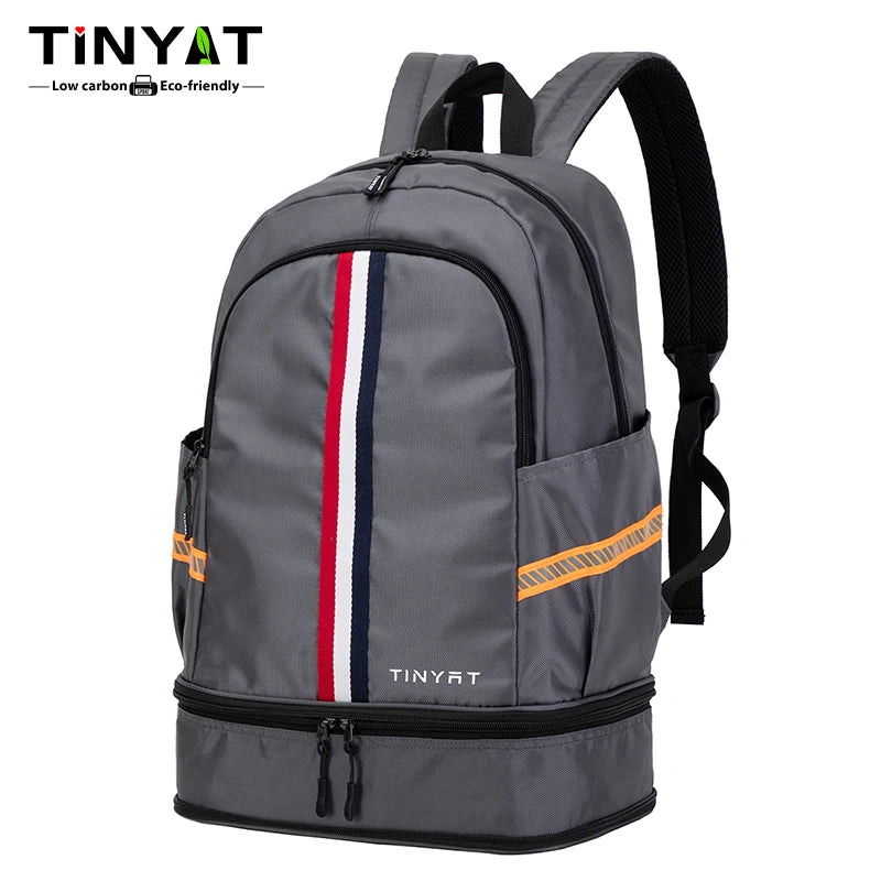 Tinyat Durable Casual Foldable Commute Schoolbags Fit 15.6 Inch Laptops With Multiple Pockets, Large Capacity Waterproof Outdoor