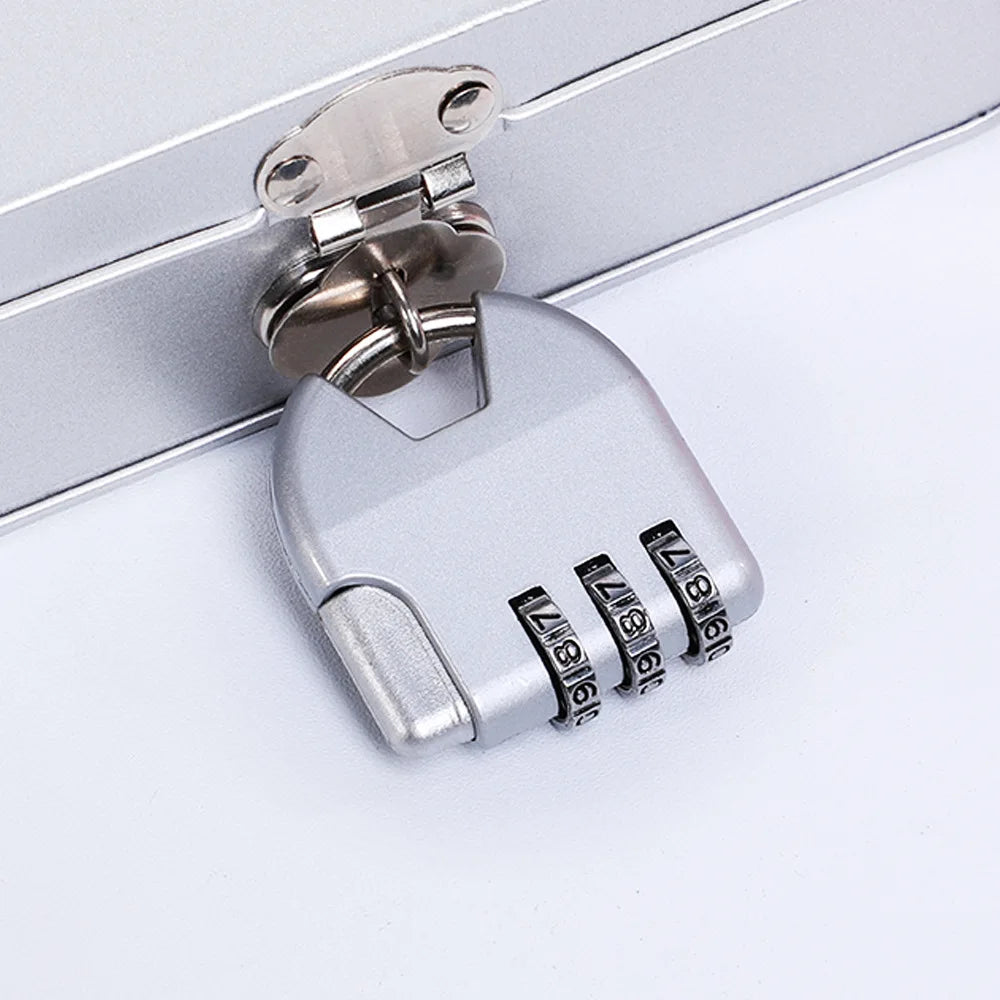 Alloy Combination Code Number Lock Padlock Luggage Lock for Zipper Bag Backpack Handbag Drawer Cabinet Luggage Lock Tools