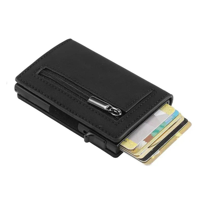 GOOD Rfid Blocking Credit Card Holder Men Pop Up Slim Thin Minimalist Wallet Bank Cardholder Case Black Vallet for Men 2026