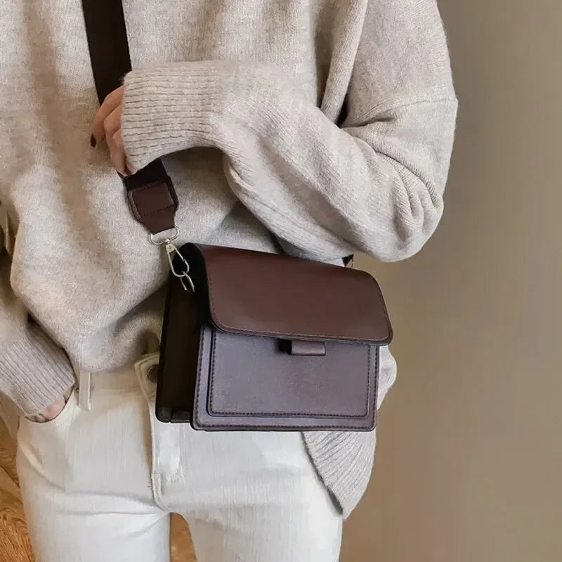 Fashion Women Crossbody Bag PU Leather Small Shoulder Messenger Handbag for Travel