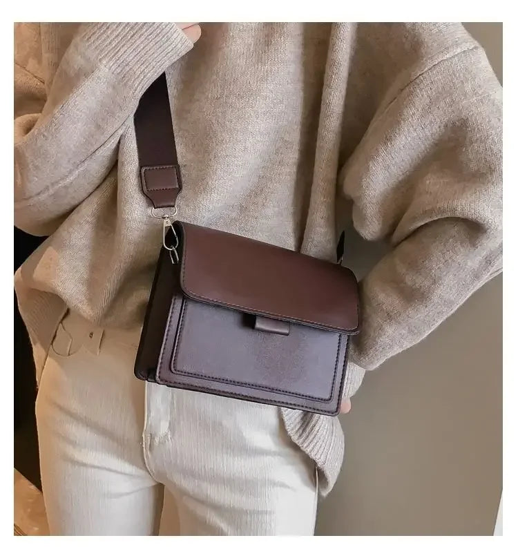 Fashion Women Crossbody Bag PU Leather Small Shoulder Messenger Handbag for Travel
