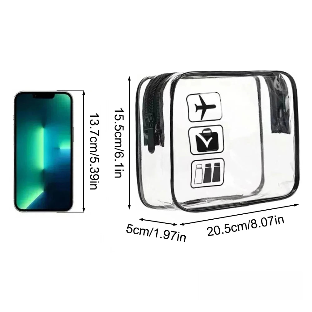 Transparent makeup / toiletry bag