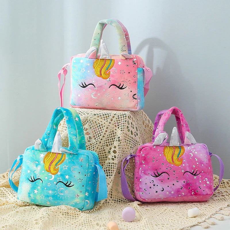 Plush Unicorn Shoulder Crossbody Bag