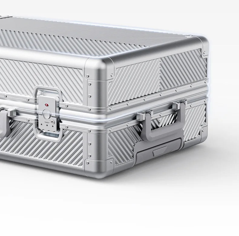 All-magnesium-aluminum alloy Travel Suitcase Rolling Luggage 20-inch Business Boarding Trolley Case With wheels Carry-on Luggage