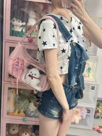 Y2k Harajuku Shoulder Bag Women Korean Transparent Ita Bag School Crossbody Bag Female Japanese Designer Preppy Handbag Purse