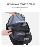 Tinyat Durable Casual Foldable Commute Schoolbags Fit 15.6 Inch Laptops With Multiple Pockets, Large Capacity Waterproof Outdoor