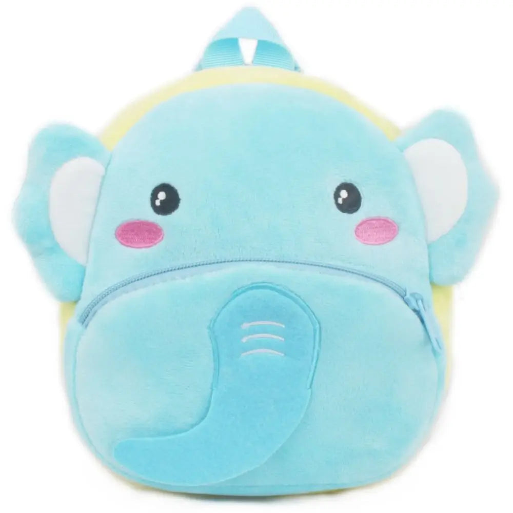 Kawaii 3D Cartoon Animal Kids Backpack Plush Mini Kindergarten Schoolbag Soft Stuffed Travel Backpack Birthday Gift