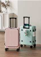 New Front Open Suitcase Hut Trolley Box 20/24/26 Inch High Quality Frame Large Capacity Suitcase Men's Ladies' Travel Case