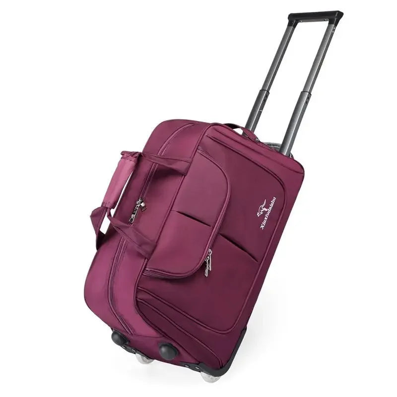 Large Capacity Trolley Bag Men's and Women's Hand Travel Bags Waterproof,lightweight,foldable Duffel Bag Multifunctional Storage