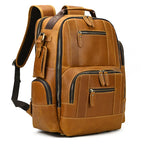 Newsbirds men's leather backpack retro luxury fashion style bagpack travel bag backpack school bag for man leather daypack men