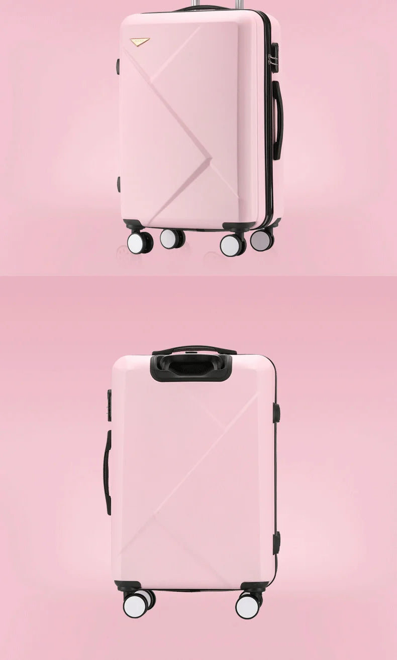 Irregular Z 20/24/28 Inch Carry-on Luggage Suitcase Abs Spinning Wheels with Combination Lock Lightweight Luggage