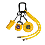 2025 HOT! Fitness Keychain Gym Barbell Key chain Weightlifting Keyring Silicone Weight Plate Gym Gifts Workout Gifts Bag gift