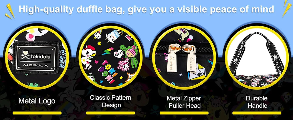 Tokidoki Unicorn Duffle Bag 40L Capacity
