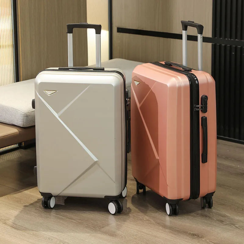 Irregular Z 20/24/28 Inch Carry-on Luggage Suitcase Abs Spinning Wheels with Combination Lock Lightweight Luggage