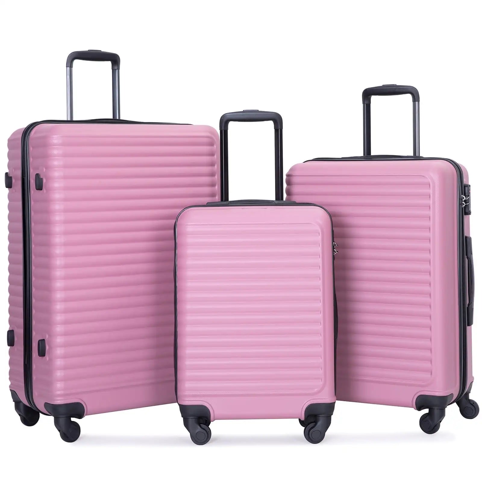 Travelhouse 3 Piece Hardside Luggage Set Hardshell Lightweight Suitcase with TSA Lock Spinner Wheels 20in24in28in