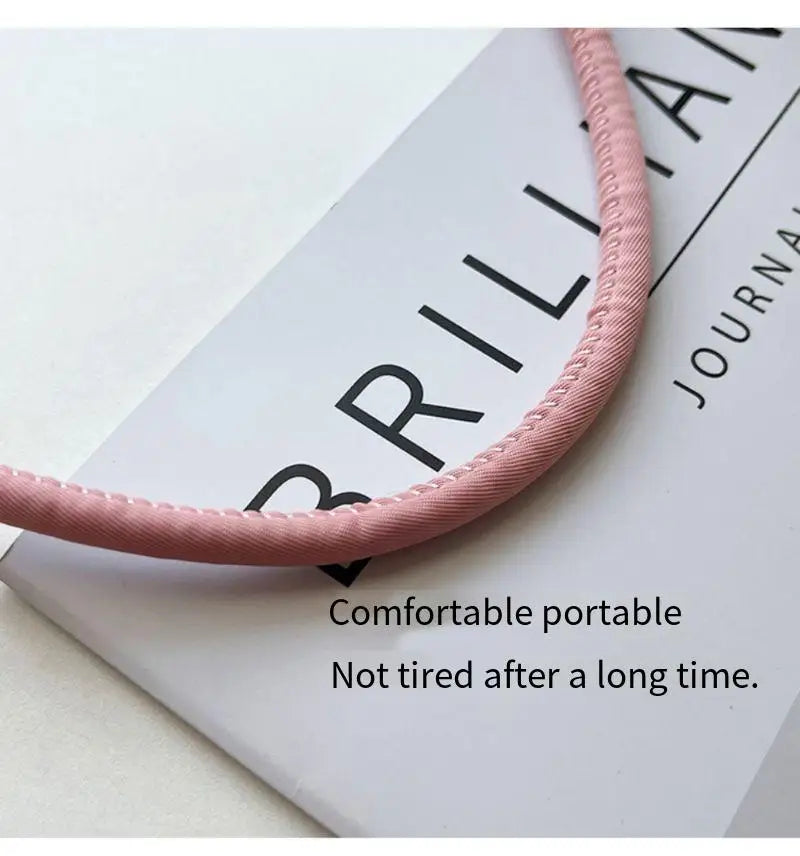Summer new simple nylon underarm bag Korean niche design alphabet embroidery portable commuter bucket bag