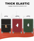 Thick Elastic Cartoon Luggage Protective Cover Zipper Suit For 18-32 inch Bag Suitcase Covers Trolley Cover Travel Accessories