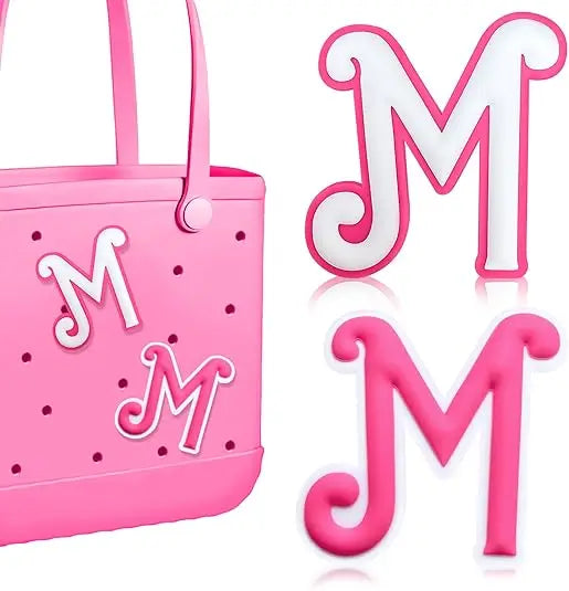 2Pcs Lettering Charms For Bogg Bag, 3D Alphabet Printed Decorative Accessories Charm For Bogg Bag, Insert Personalizing Alphabet