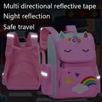 Children Girl Backpack With Large Capacity Waterproof Unicorn Print Teen School Bag for 2-16 Year Olds Cute Kawaii Kid Backpack