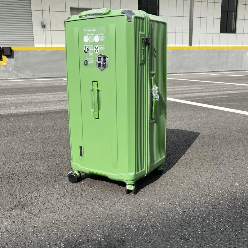 Rectangular Suitcase Large Size Lightweight Rolling Luggage Travel Bag with Five Wheels PC Trolley Case Anti-Fall Unisex