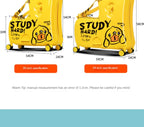 New children's riding suitcase on wheels kids cartoon trolley case travel suitcases can sit and ride horse rolling luggage gifts