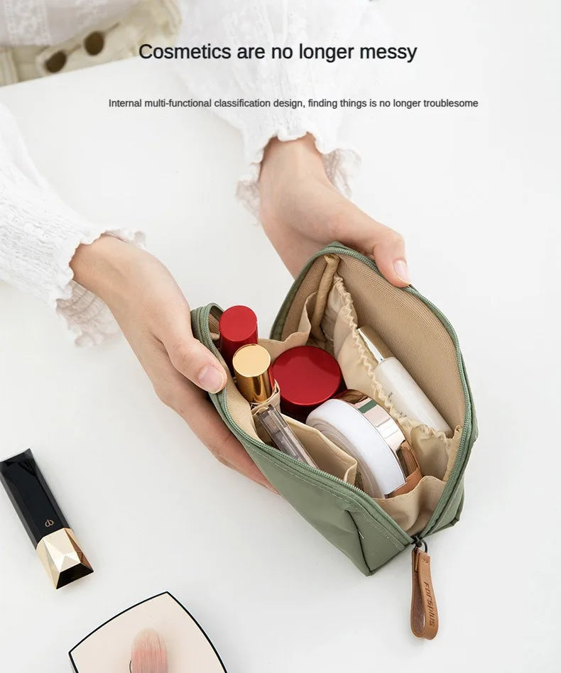 Portable Waterproof Women Makeup Bag Cosmetic Bag Coin Pouch Storage Bag Mini Lipstick Bag Small Bag Toiletry Bag Organizer Case