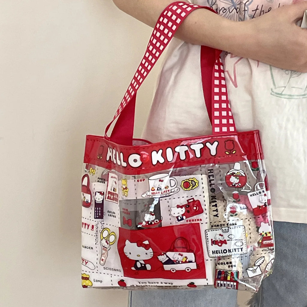 Hello Kitty Transparent PVC Handbag