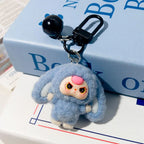 Anime Flocked Dora DIY Decorative Pendant KeyChain Backpack Decor Cute Cartoon Schoolbag Pendant Boys And Girls Gifts