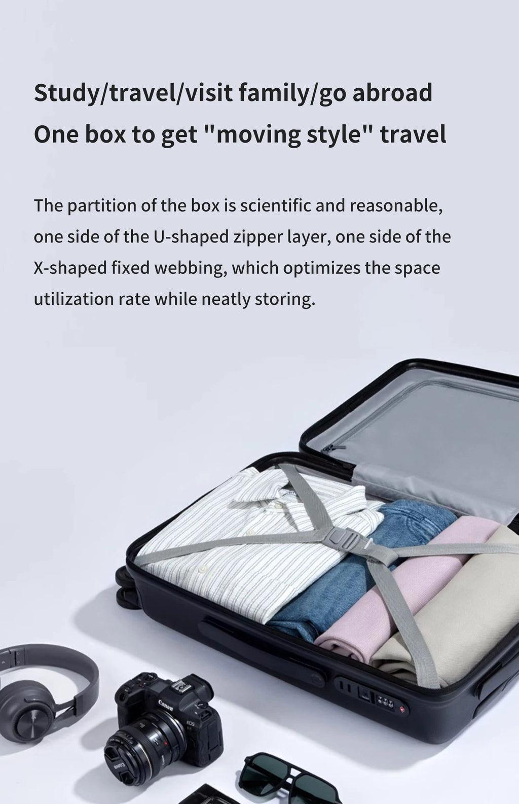 Xiaomi suitcase luggage case men and women 20/24 inch large-capacity colorful ultra-light Mijia suitcase boarding password box