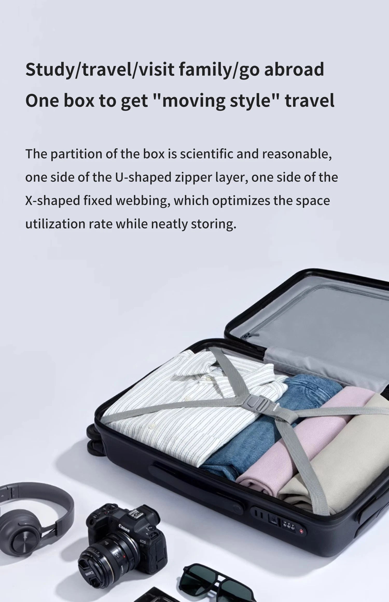 Xiaomi suitcase luggage case men and women 20/24 inch large-capacity colorful ultra-light Mijia suitcase boarding password box