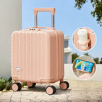 2025 New Style Luggage 14-Inch Fashionable Lightweight Boarding with Water Cup Holder Mobile Phone Holder Large Capacity Luggage
