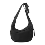 New retro nylon tote bag, stylish large capacity shoulder bag, commuting crossbody bag