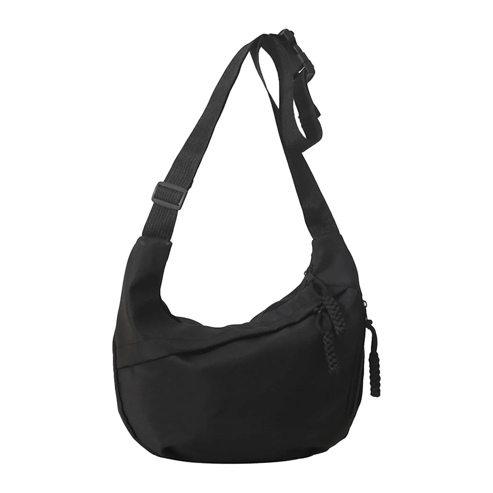 New retro nylon tote bag, stylish large capacity shoulder bag, commuting crossbody bag