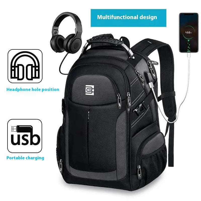 BrunoCavalli Men's Laptop Backpacks For 17 Inch Fashion Women Travel Bag Waterproof School Backpack Large Capacity Men Bagpack