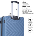 Travelhouse Luggage set 4-Piece ABS Suitcase With Spinner Wheels,24 Inch and 28 Inch with TSA Lock,16,20 inche Carry on Luggage