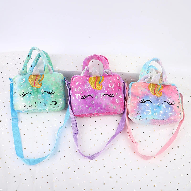 Plush Unicorn Shoulder Crossbody Bag