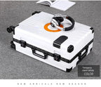 Aluminum Frame Suitcase Super Silent Combination Lock Boarding Rolling Luggage Fashion New Trolley Case 20/22/24/28 Inch