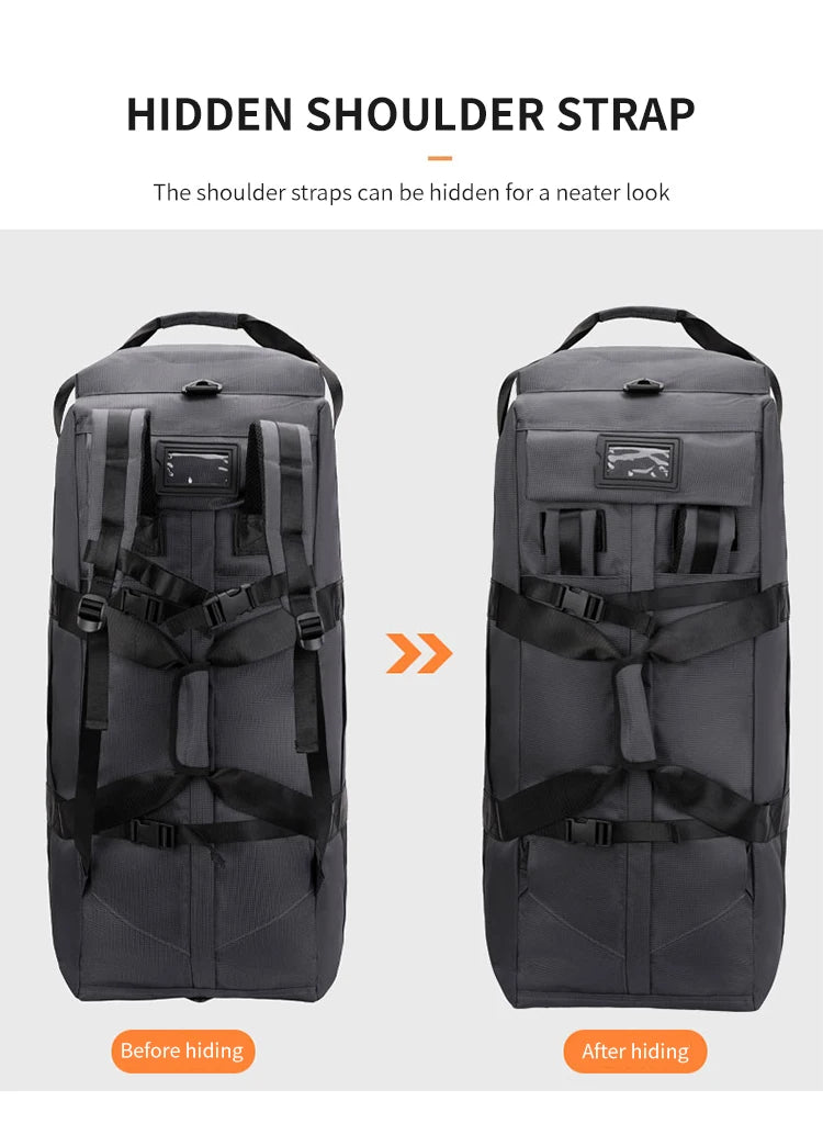 Travel Bag, Large Capacity Handbag, Portable Outdoor Carry-On Luggage, Wheeled Travel Bag, Convenient and Practical Unisex Travel Bag