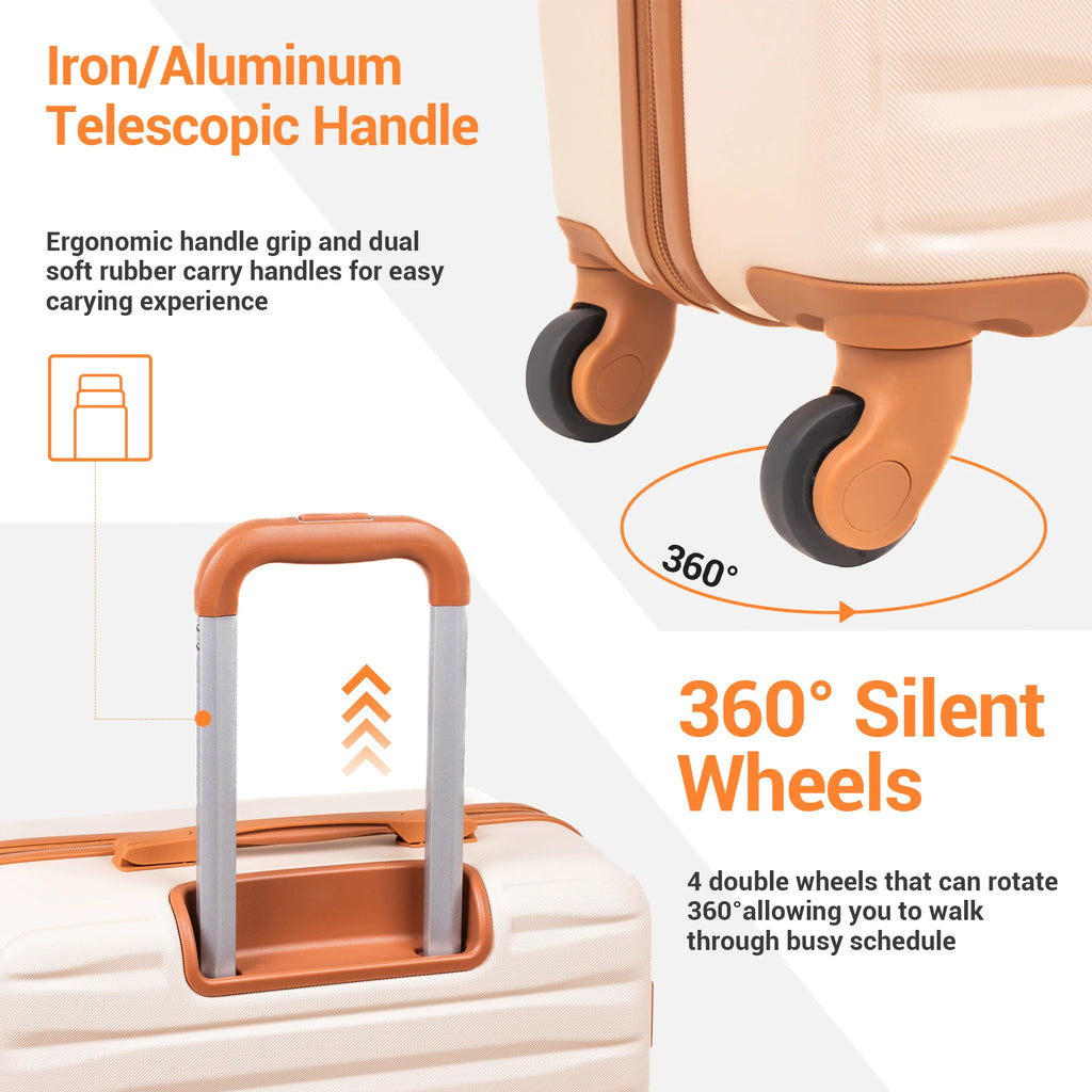 3-Piece ABS Luggage Set