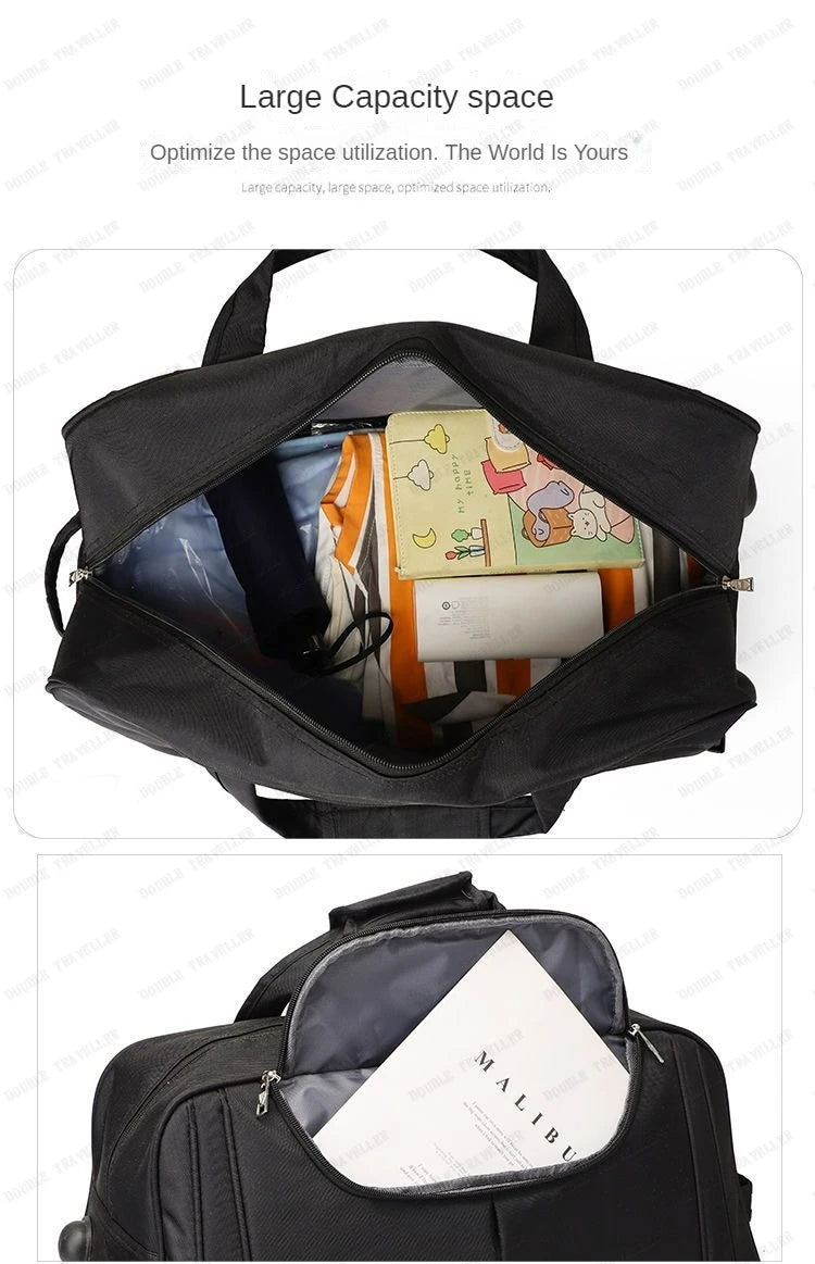 Large Capacity Trolley Bag Men's and Women's Hand Travel Bags Waterproof,lightweight,foldable Duffel Bag Multifunctional Storage