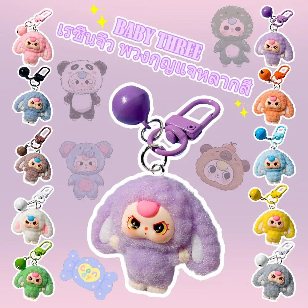 Anime Flocked Dora DIY Decorative Pendant KeyChain Backpack Decor Cute Cartoon Schoolbag Pendant Boys And Girls Gifts